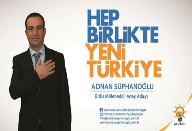 Adnan Süphanoğlu, AK Parti Bitlis Milletvekili aday adayı oldu