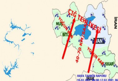 Meteoroloji' den Bitlis İl Geneli İçin Uyarı