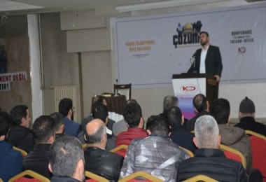 Tatvan’da Kudüs ve Filistin konulu konferans düzenlendi