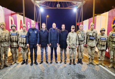 Kaymakam Demir ve Başkan Geylani Güvenlik Noktalarını Ziyaret Etti