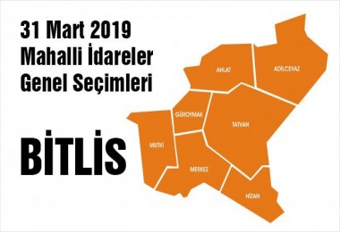 Bitlis’te 31 Mart Seçim Sonuçları