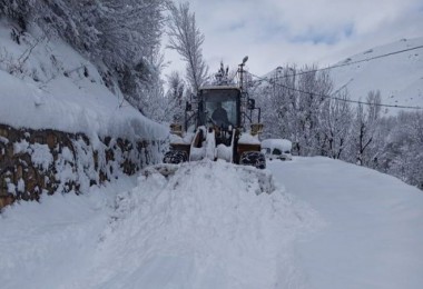 Kar kalınlığı Bitlis'te 2 metreye ulaştı