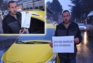 Tatvan’da bir taksici ÖTV mağduru olduğunu iddia etti