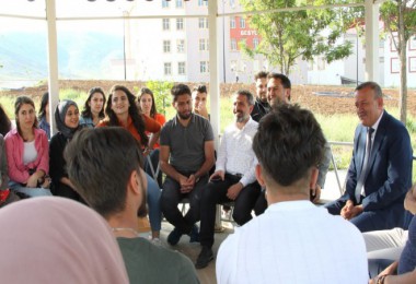 Rektör Elmastaş, Öğrencilerle Çay Sohbetinde Bir Araya Geldi