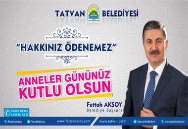 Başkan Aksoy’un “Anneler Günü” mesajı