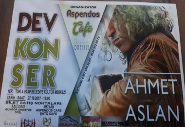 Ahmet Aslan Bitlis’te konser verecek