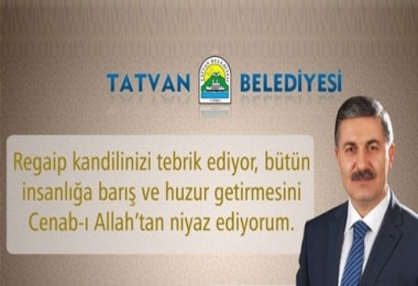 Başkan Aksoy’un “Regaib Kandili” mesajı
