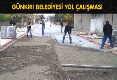 Günkırı’da yol çalışmaları devam ediyor