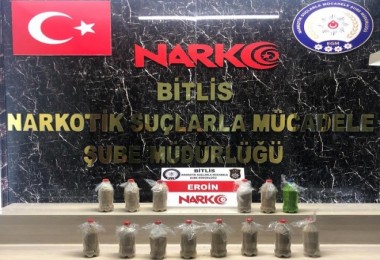 Bitlis’te Narkotik 11 kilo 200 gram eroin maddesi ele geçirdi