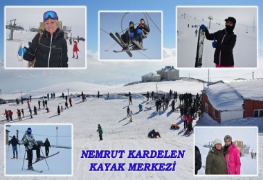 Nemrut Kayak Tesisi yoğun ilgi görüyor