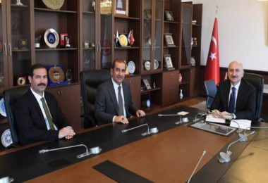 Milletvekili Taşar ile Başkan Geylani, Bakan Karaismailoğlu'nu Ziyaret Etti