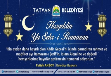 Başkan Aksoy'un “Ramazan Ayı” mesajı