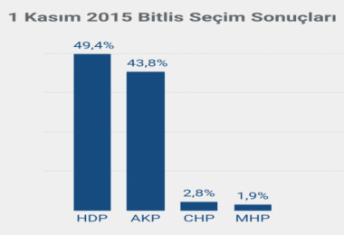 Bitlis'te 1 Kasım seçim sonuçları