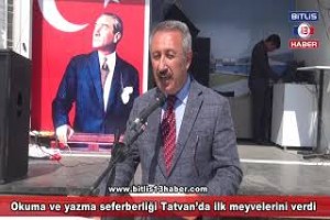 Okuma ve yazma seferberliği Tatvan’da ilk meyvelerini verdi