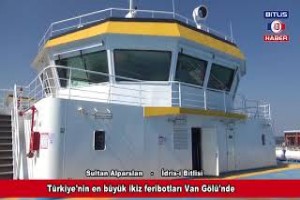 Türkiye'nin en büyük ikiz feribotları Van Gölü'nde